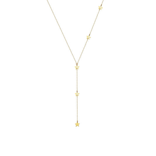 14k Solid Gold Star Necklace