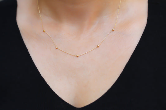 14k Solid Gold Dorica Necklace