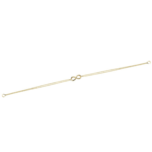 14k Solid Gold Infinity Bracelet - alternate view 3
