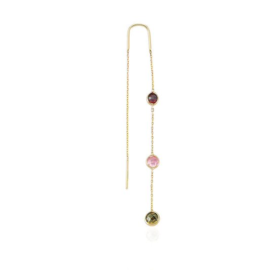 14k Solid Gold Shake Earring