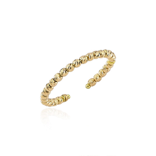 14k Solid Gold Ball Ring - alternate view 2