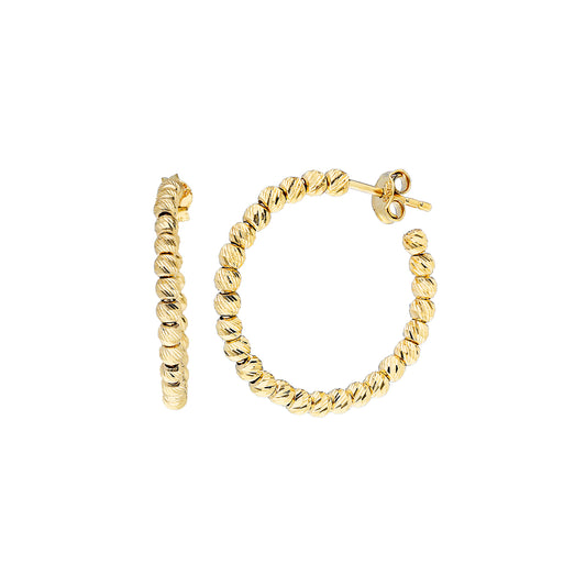 14k Solid Gold Dorika Earring
