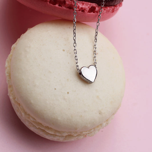 925k Sterling Silver Heart Necklace