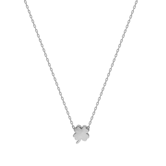 925k Sterling Silver Clover Necklace - alternate view 2