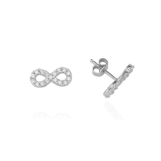 925k Sterling Silver Infinity Earring