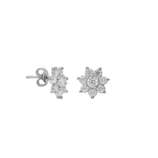 925k Sterling Silver Star Earring