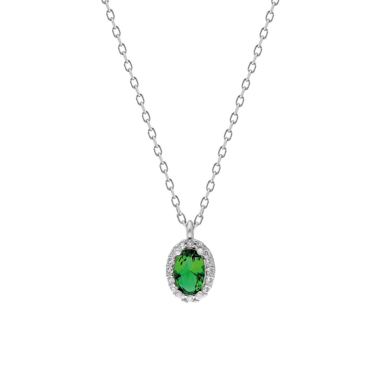 OVAL ANTHURAGE NECKLACE