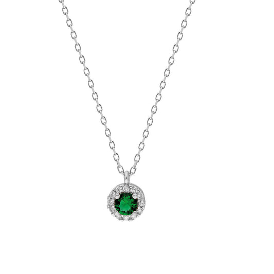 925k Sterling Silver Round Anthurage Necklace
