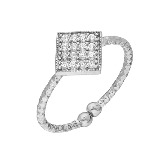 925k Sterling Silver Geometric Ring