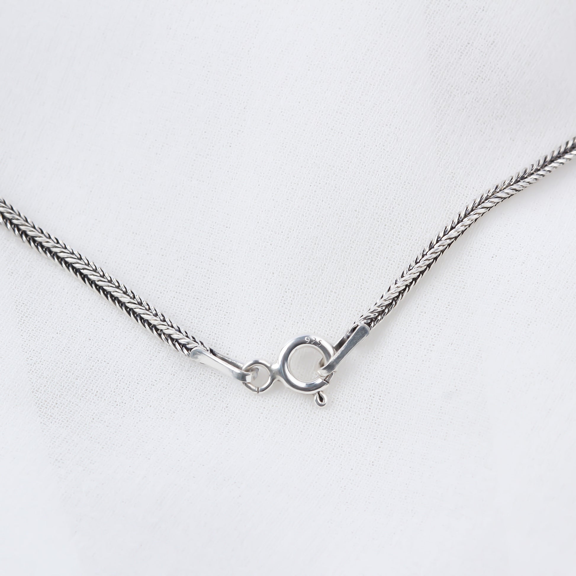 925k Sterling Silver Men Leaf Necklace - alternate view 3