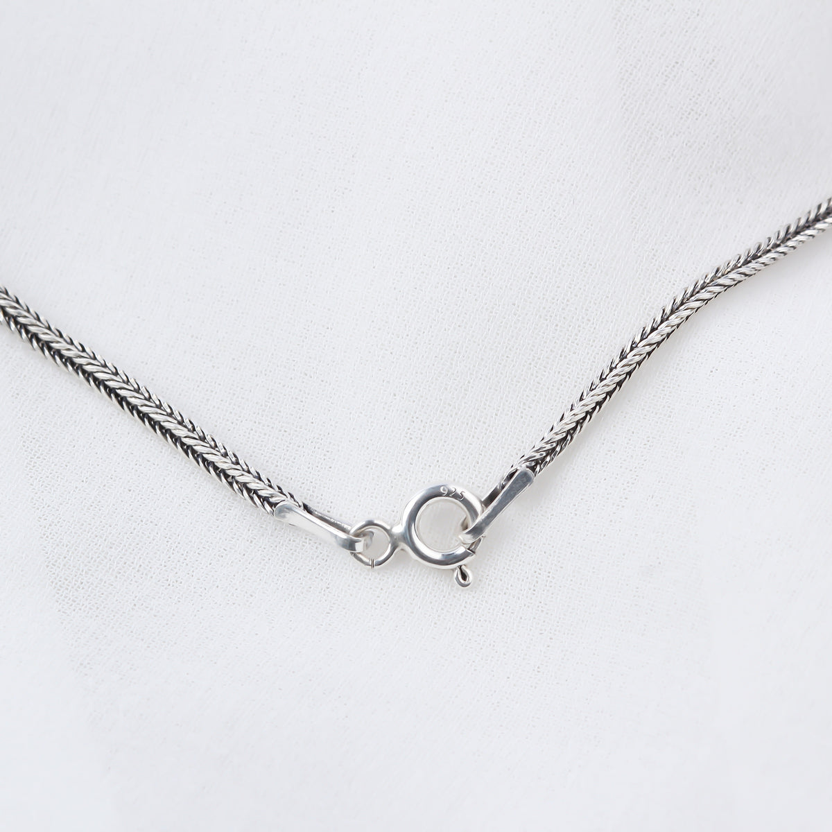 925k Sterling Silver Men Tiger Necklace - alternate view 4