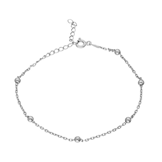 925k Sterling Silver Ball Chain Bracelet