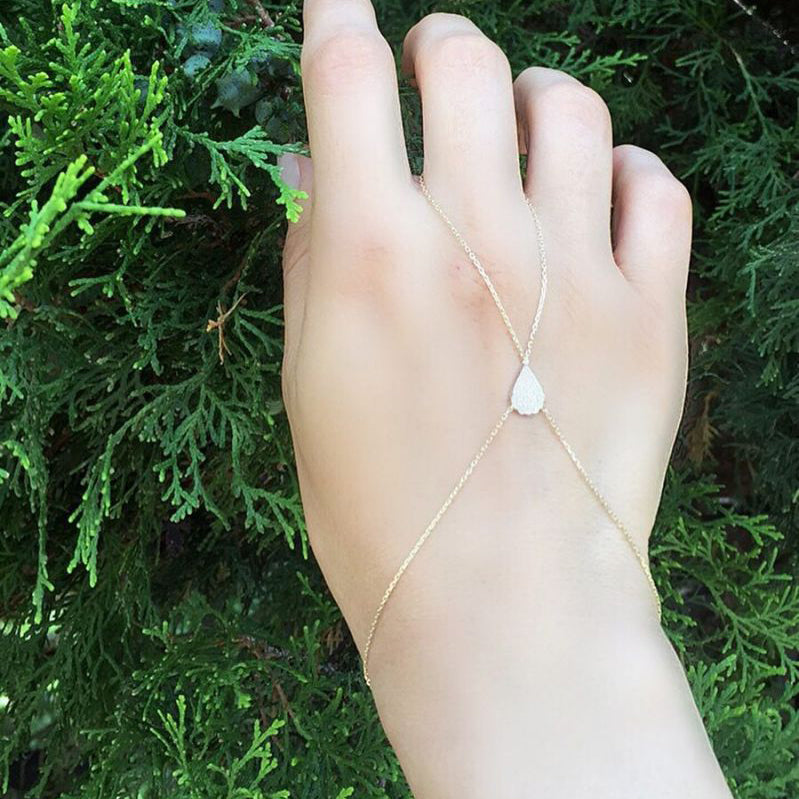 14k Solid Gold Drop Shahmaran Bracelet