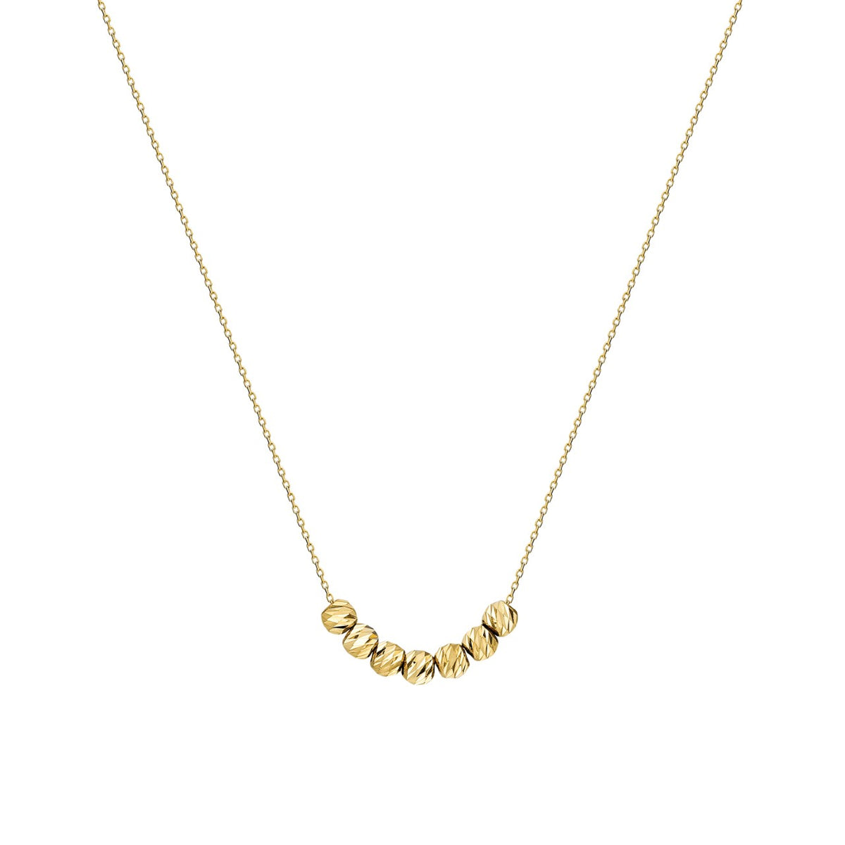 14k Solid Gold Dorika Necklace - alternate view 2