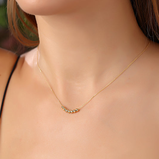 14k Solid Gold Dorika Necklace