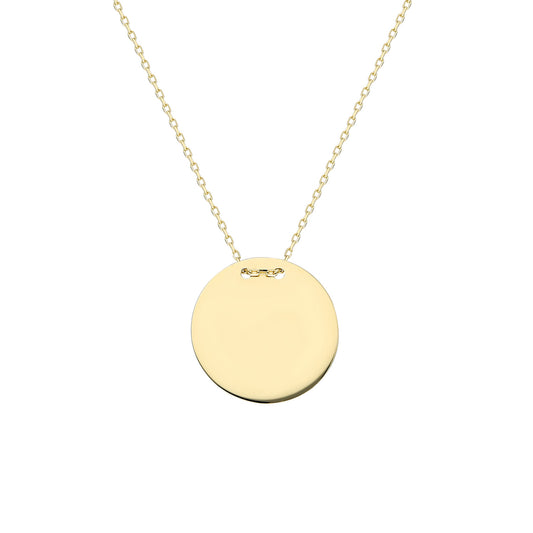 14k Solid Gold Plate Necklace