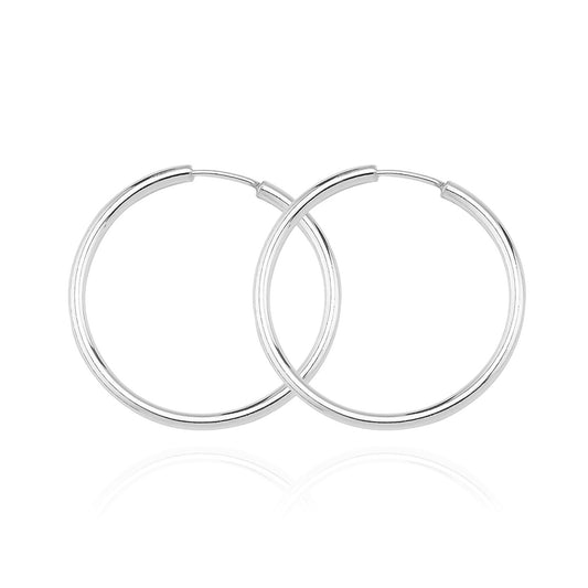 925k Sterling Silver 3,5 cm Circle Earring