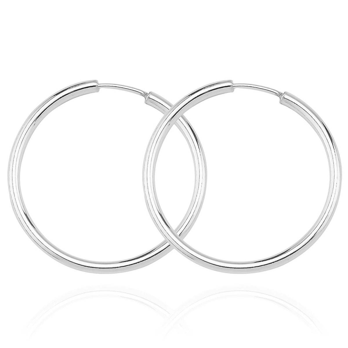 925k Sterling Silver 5,5 cm Circle Earring