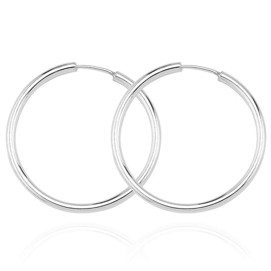 925k Sterling Silver 5,5 cm Circle Earring