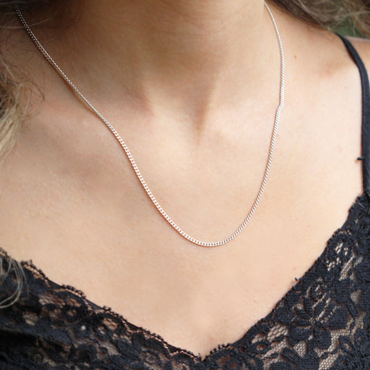 925k Sterling Silver Curb Chain