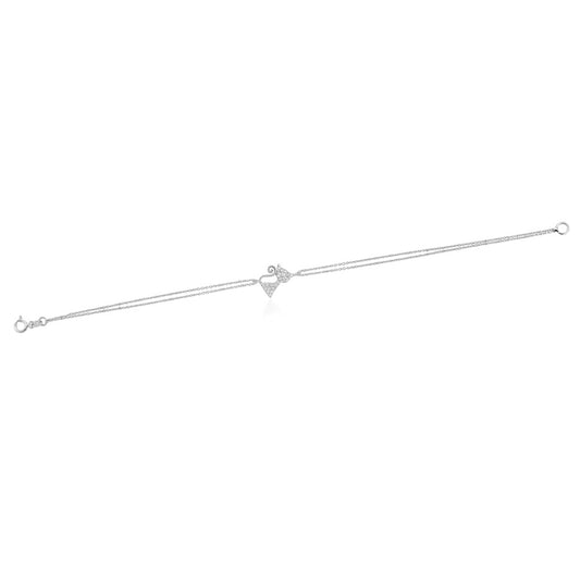 925k Sterling Silver Cat Bracelet - alternate view 2