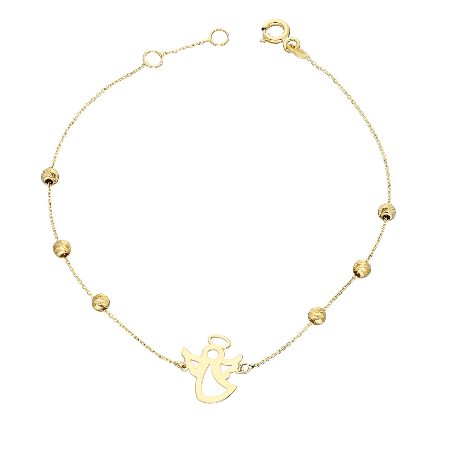 14k Solid Gold Dorika Angel Bracelet