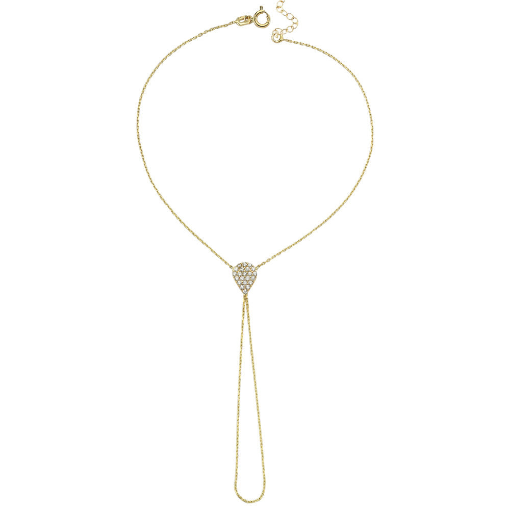 14k Solid Gold Drop Shahmaran Bracelet - alternate view 2
