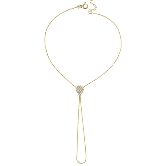 14k Solid Gold Drop Shahmaran Bracelet - alternate view 2