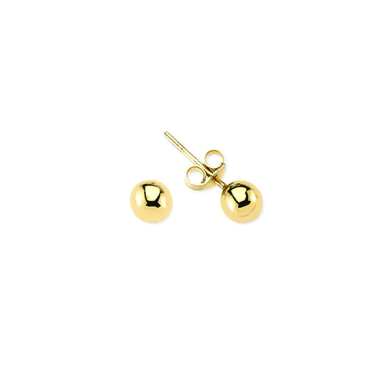 14k Solid Gold Ball Earring