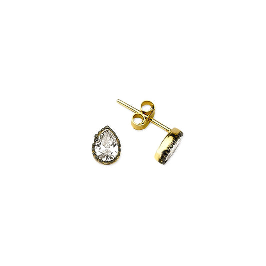 14k Solid Gold Drop Earring