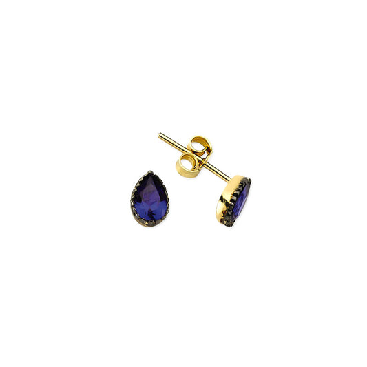14k Solid Gold Drop Earring