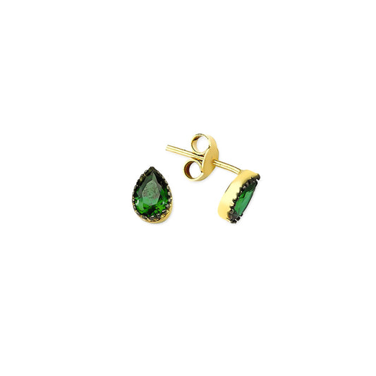 14k Solid Gold Drop Earring
