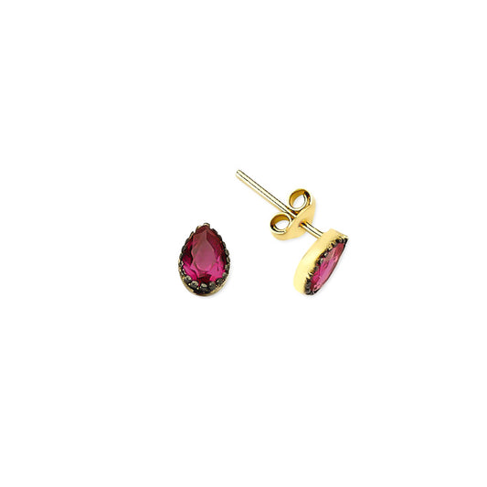 14k Solid Gold Drop Earring