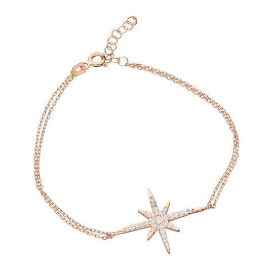 925k Sterling Silver Polar Star Bracelet